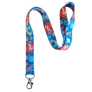 Disney Ariel The Little Mermaid Neck Strap Lanyard & Metal Clip Purple One Size